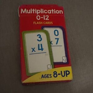 School Zone Red and Yellow Multiplication Flash Cards